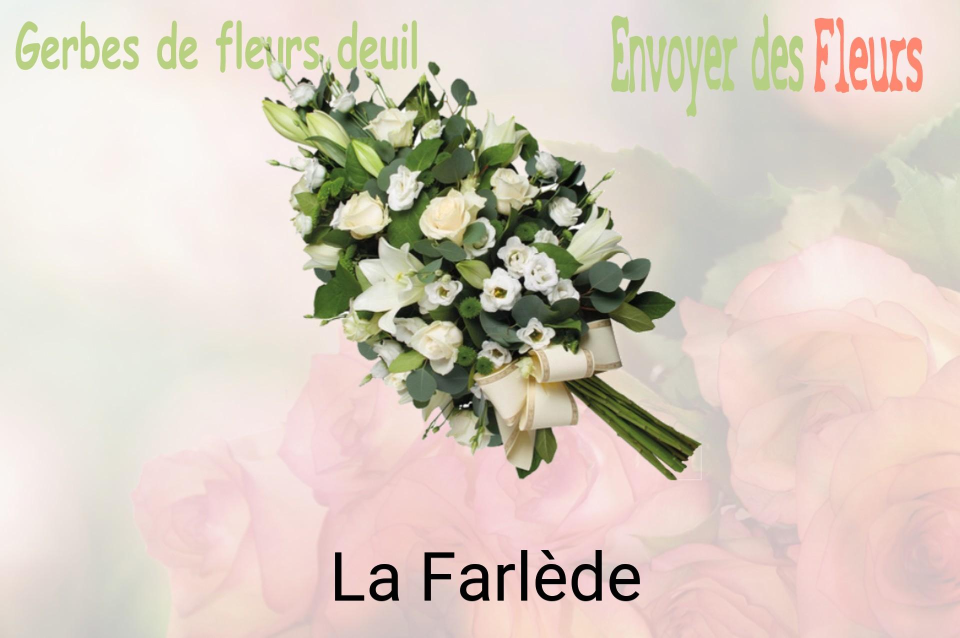 Gerbe de fleurs de deuil livrée à La Farlède